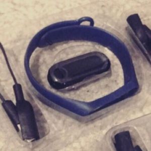 Dark navy blue smart watch- connects to phone